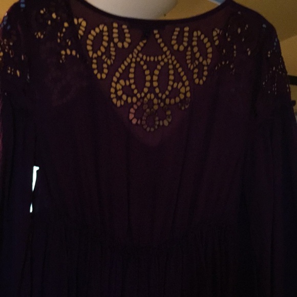 Boho Maroon Dress - Picture 4 of 4